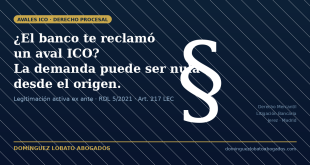 Abogado especialista en avales ICO y legitimación activa - Domínguez Lobato Abogados