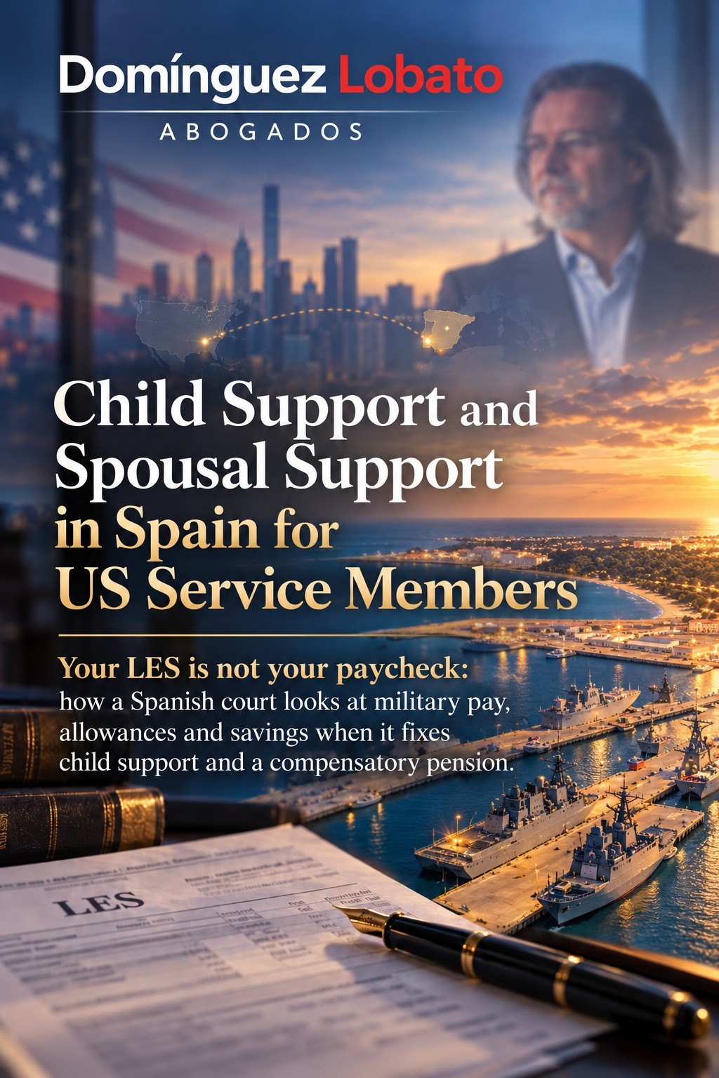 Child Support and Spousal Support in Spain for US Service Members. Your LES is not your paycheck. Domínguez Lobato Abogados
