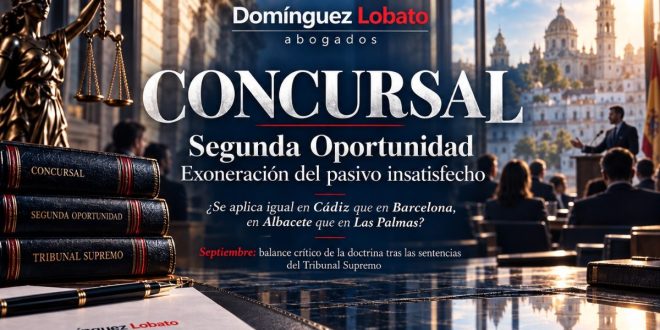 Crónica concursal de septiembre de 2026: Segunda Oportunidad y exoneración del pasivo insatisfecho — Domínguez Lobato Abogados